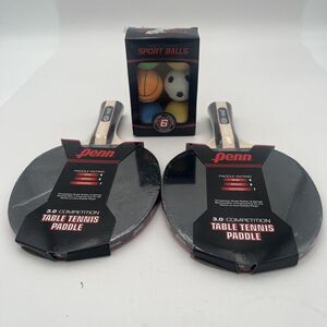 Set of 2 Penn 3.0 COMPETITION TABLE TENNIS PADDLES Spin-6 Speed-6 Control-7 PLAY